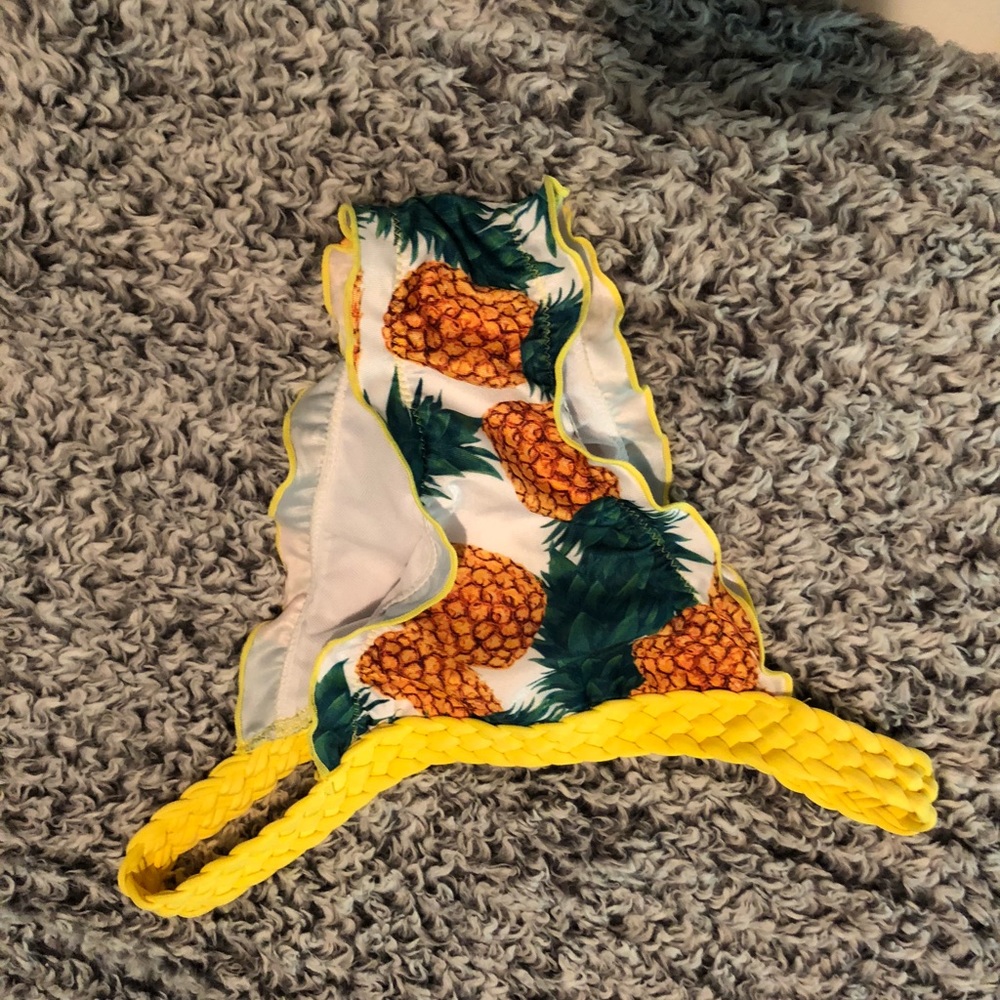Pineapple bikini bottom size large.
